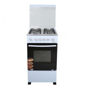 Cuisinière BIOLUX M5005B 4 Feux 50cm - Blanc