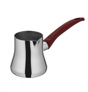 Zazoua inox 18/10 medium pour café Turc- Rouge