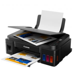 Imprimante CANON JET D'ENCRE Multifonction 3EN1 PIXMA G-2410 / Couleur + 4 Bouteilles D'encre Canon Incluses