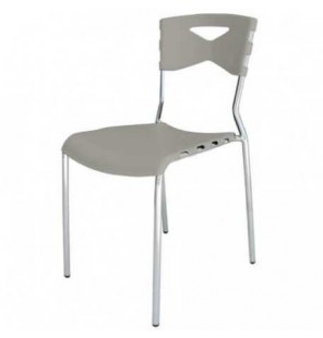 Chaise Chrome Mimi Taupe MECHC0005TP