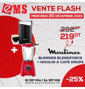 Pack Blender Moulinex + Moulin à Café KRUPS